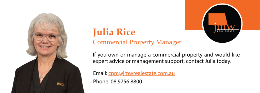 Julia Rice, Commercial Property Manager, JMW Real Estate